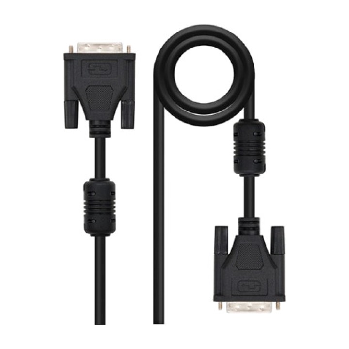 NANOCABLE DVI-D-kabel med dual link og ferritkerner 24+1