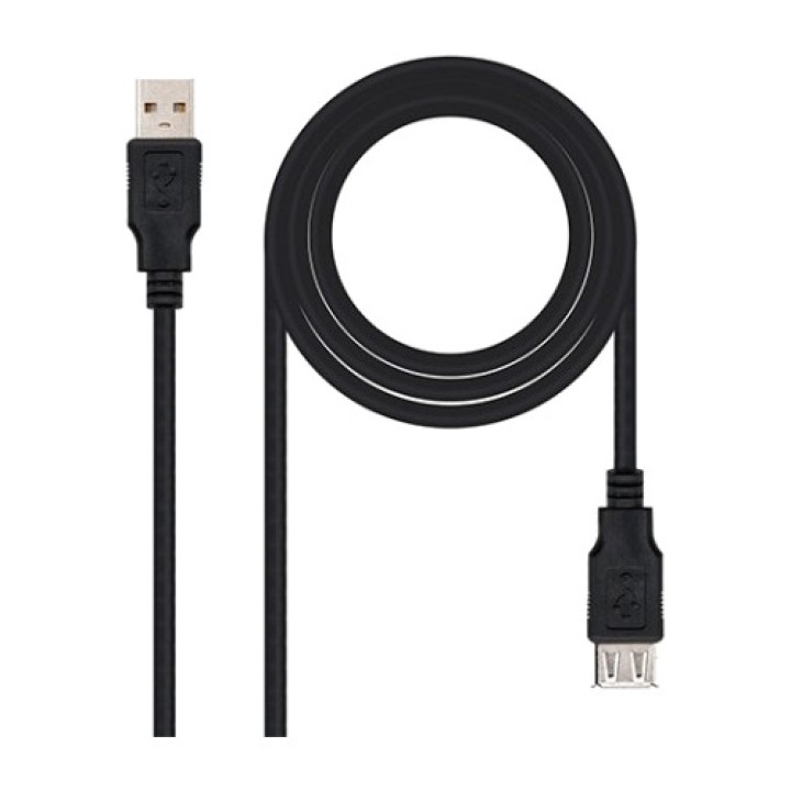 NANOCABLE Przedłużacz USB-A wtyk–gniazdo 2.0 3 M