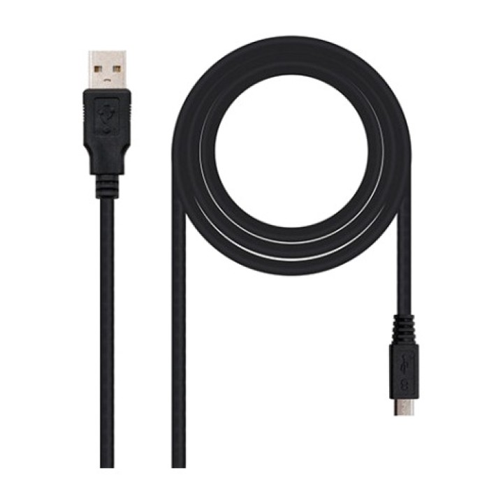 NANOCABLE Cable USB-A a micro USB de carga y datos 2.0 1,8 M