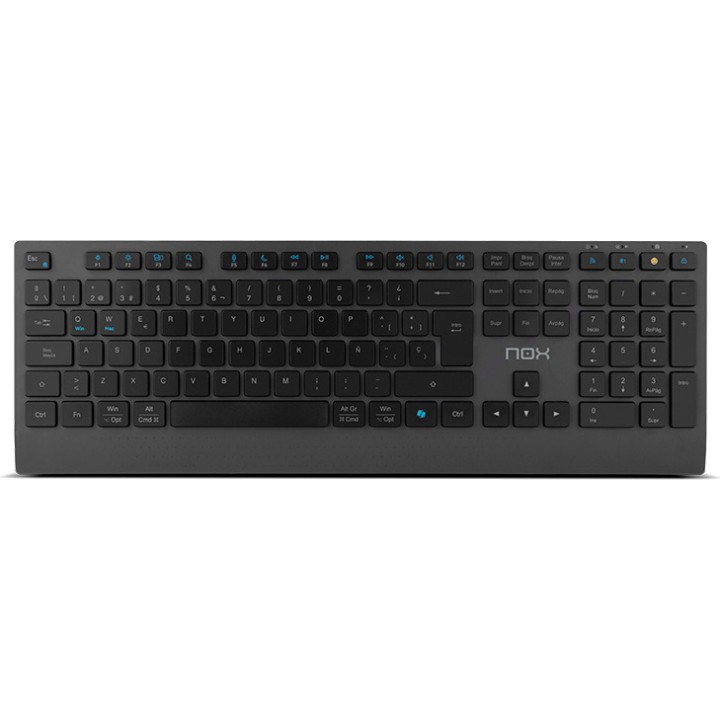 NOX Kit de teclado e mouse sem fio recarregáveis LITE-DUO