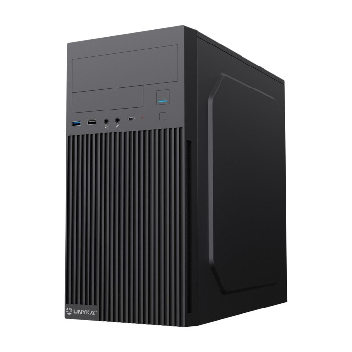 UNYKACH Boîtier PC de bureau avec alimentation incluse