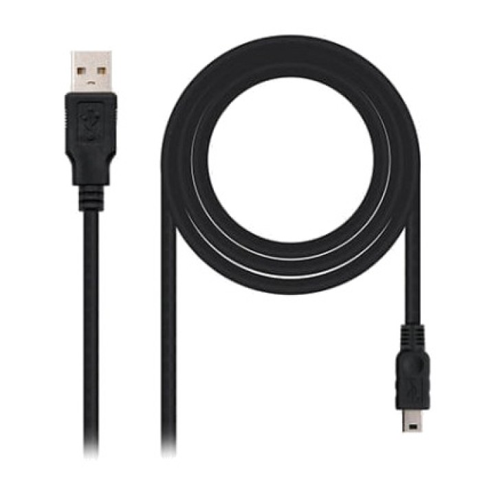 NANOCABLE Kabel USB-A na mini USB z 5 pinami 2.0 1,8 M