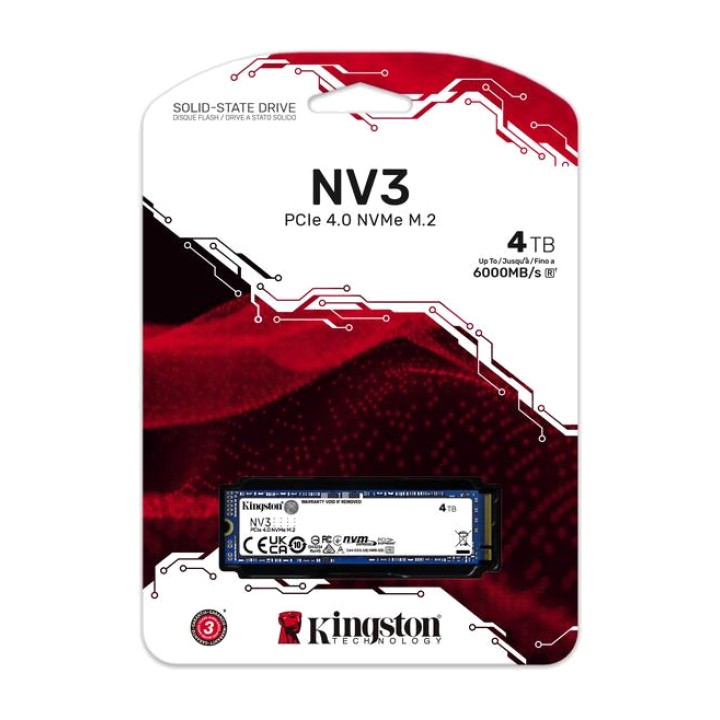 KINGSTON SSD interne M.2 NVMe PCIe 4.0 NV3 4TB DSP0000028075