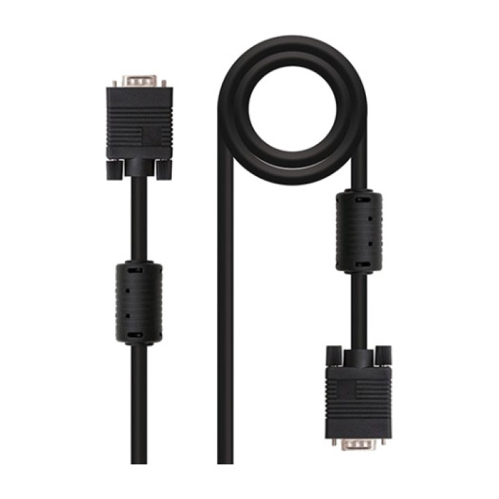 NANOCABLE Kábel VGA pre monitor s feritmi HDB15 10 M