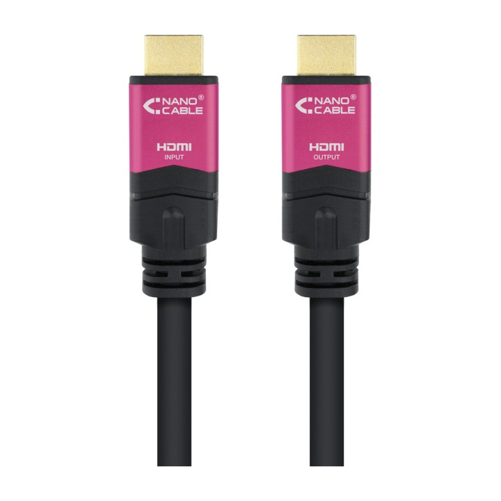 NANOCABLE Cablu HDMI cu repetor și conectori tată 2.0 4K