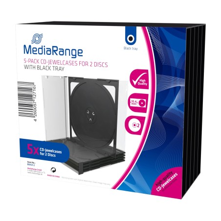 pack de cinco cajas dobles para cd y dvd box31-2