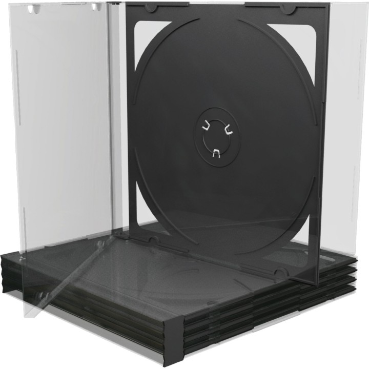 MEDIARANGE Pack of five double CD and DVD cases BOX31-2