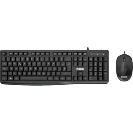 set mit spanischer tastatur und kabelgebundener usb-maus nxkme0012