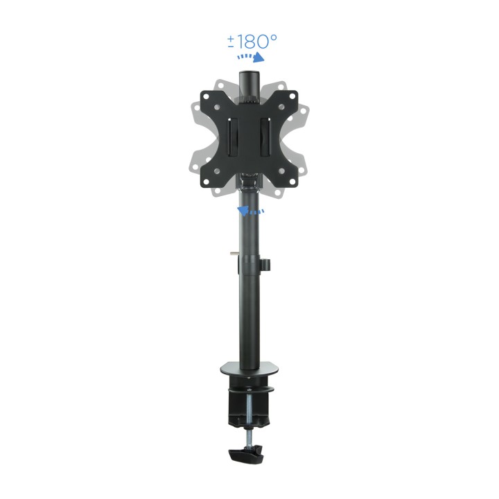 TOOQ Soporte de mesa giratorio e inclinable para monitor