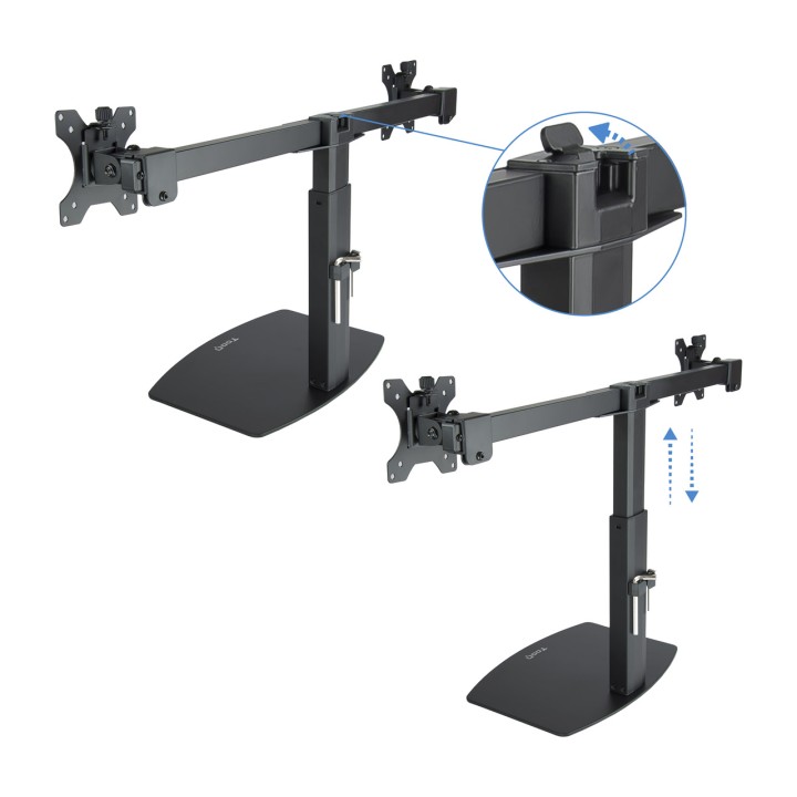 TOOQ Dual monitor desk mount DB1727TN 17-27" 6KG