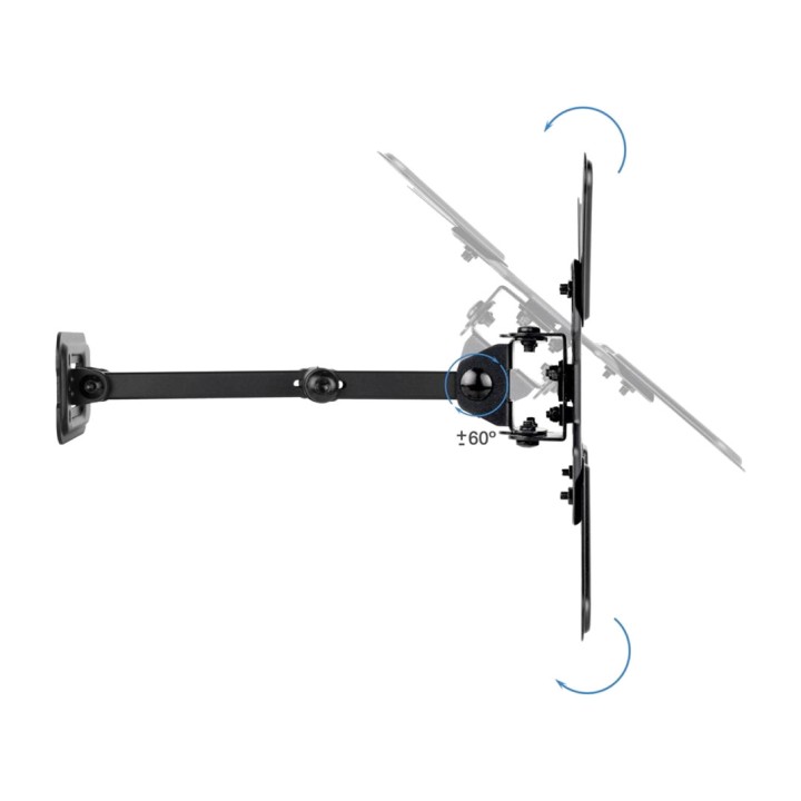TOOQ Articulated wall mount for monitor LP1344TN 13-43" 20KG