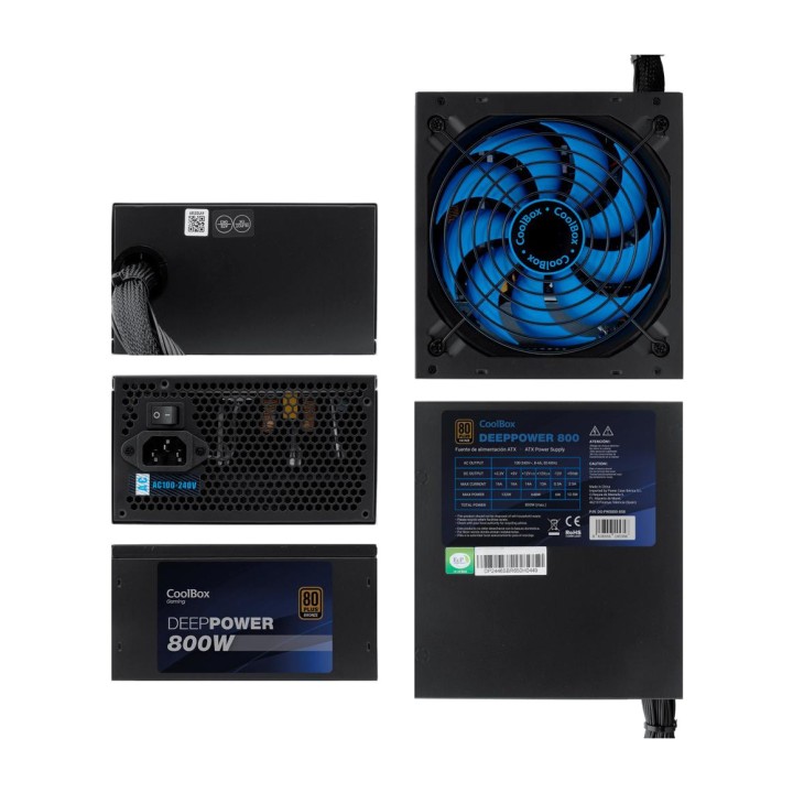 COOLBOX Alimentation gaming avec ventilateur de 14 cm