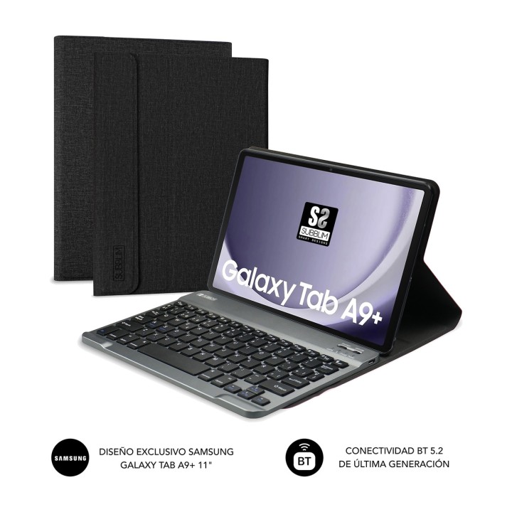 SUBBLIM Custodia con tastiera Bluetooth rimovibile per