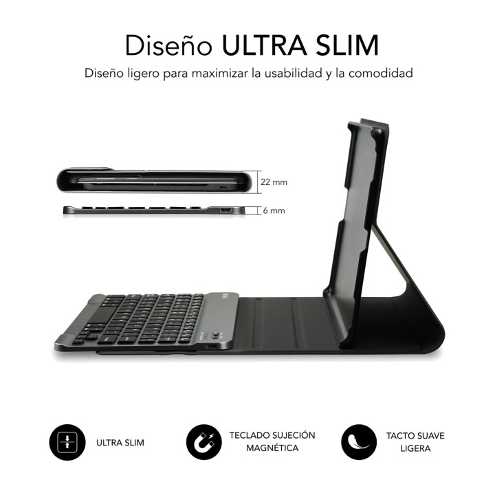 SUBBLIM Removable Bluetooth keyboard case for 11-inch tablet