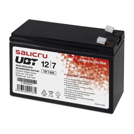 ladattava agm-lyijyakku ups-laitteeseen ubt 12v 7ah