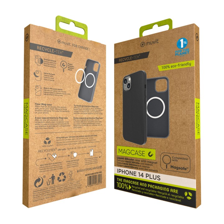 MUVIT Magnetic liquid silicone phone case RECYCLETEK-MAGSAFE