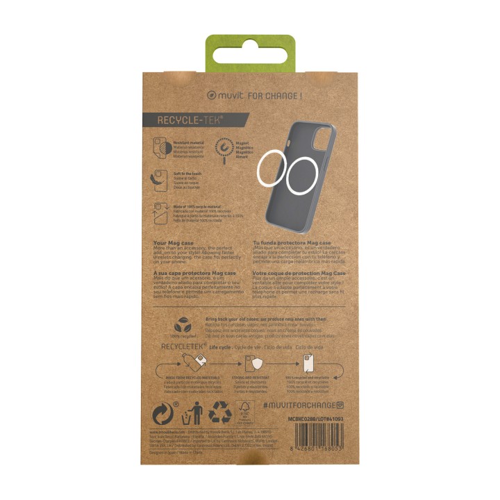 MUVIT Funda de silicona líquida magnética para móvil