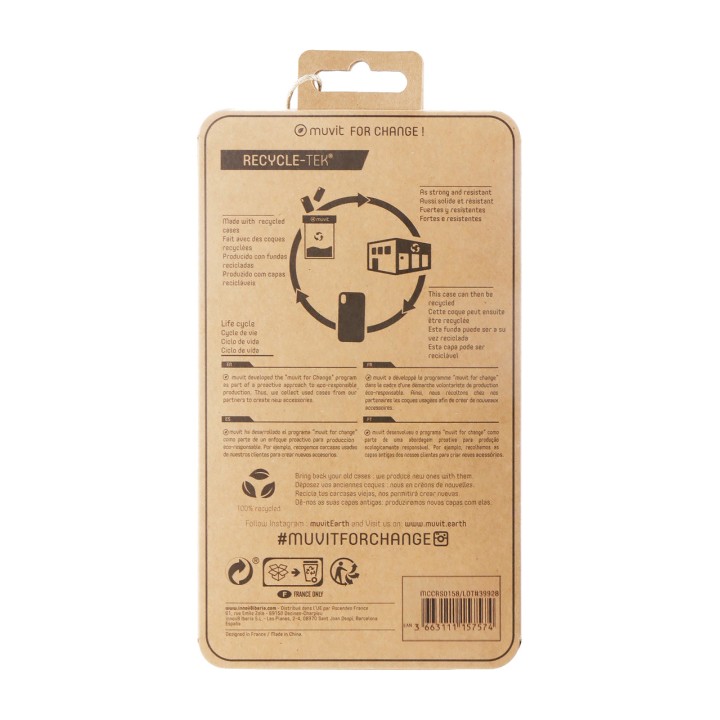 MUVIT Custodia per cellulare riciclata RECYCLETEK-IPHONE 13