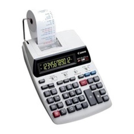 bordregner med printer, 12 cifre, ur og kalender mp120