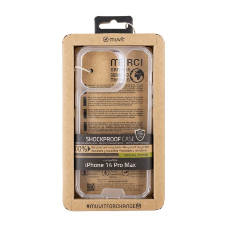 coque antichoc recyclée pour smartphone shockproof-2m iphone 14 pro max