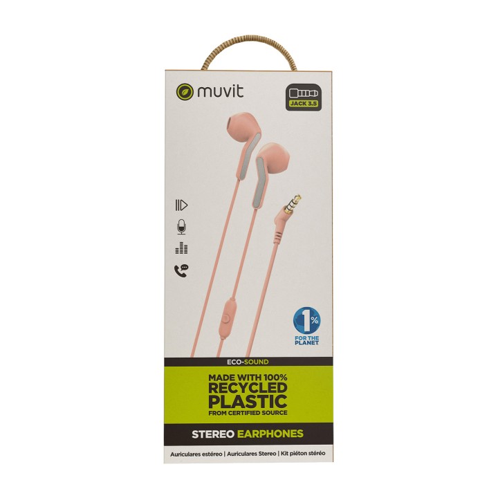 MUVIT Auricolari intrauricolari ergonomici in plastica