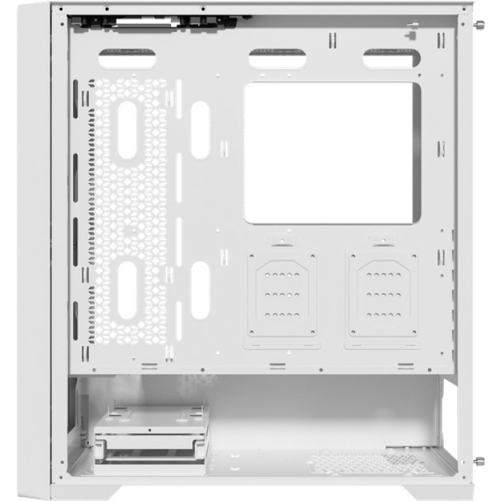 PHOENIX Gaming-computerkabinet med frontpanel i træ,