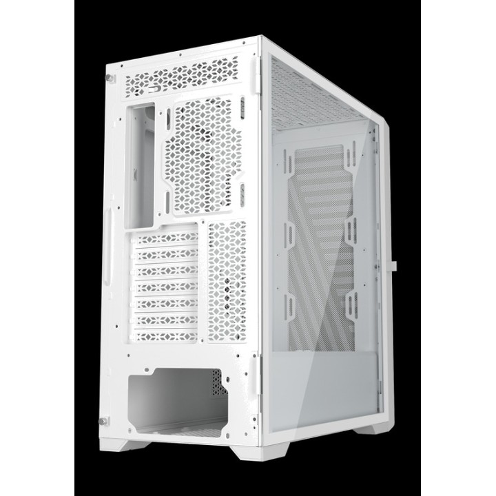 PHOENIX Caja de ordenador gaming con frontal de madera,