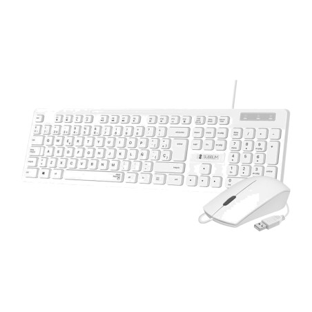 ensemble clavier et souris silencieux filaire usb business-slim