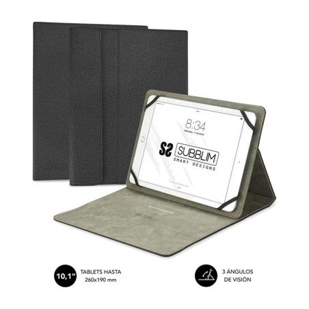 funda universal con soporte para tablet de 10,1 pulgadas clever-stand