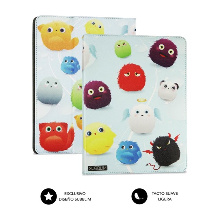 SUBBLIM Étui au design furry pour tablette universelle de