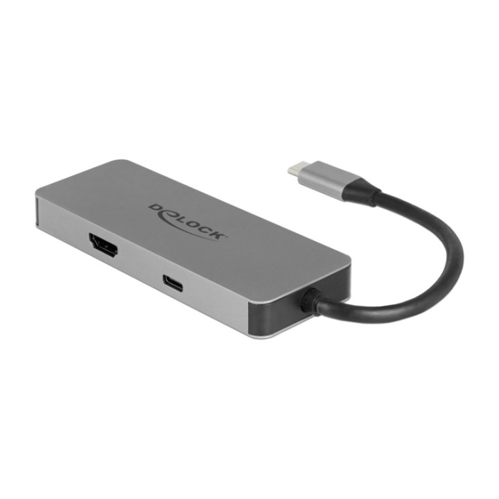 DELOCK Hub USB tipo C con HDMI, lector de tarjetas SD