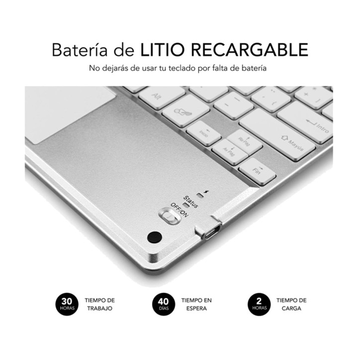 SUBBLIM Tastiera Bluetooth retroilluminata con touchpad per