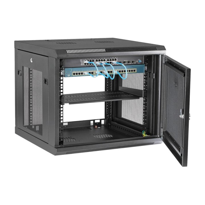 STARTECH.COM Armario rack de pared con 4 columnas y carriles