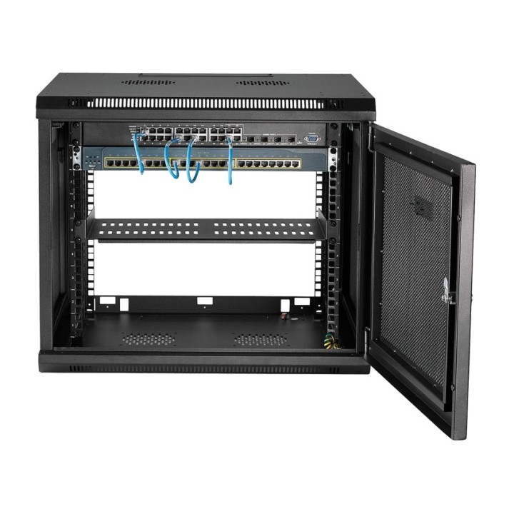 STARTECH.COM Armario rack de pared con 4 columnas y carriles