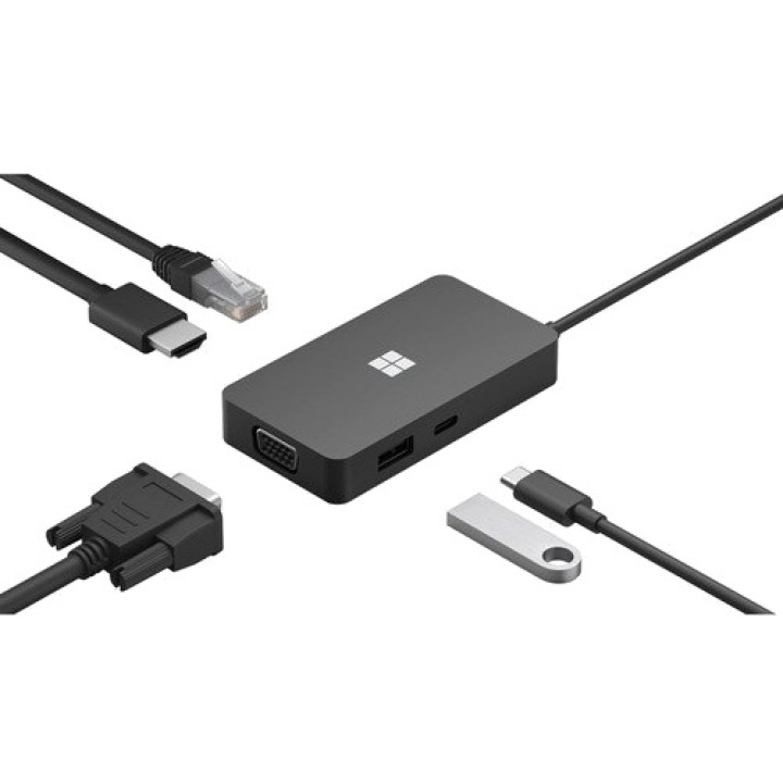 MICROSOFT USB-C multiportadapter til rejse med HDMI, VGA og
