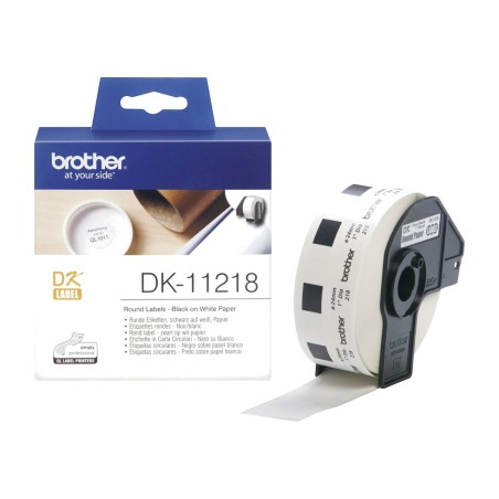 rotolo di etichette pretagliate per stampante termica dk-redondas 24mm 1000 uds
