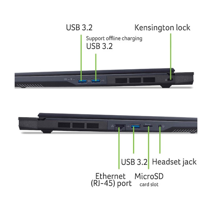 ACER Ordinateur portable gaming de 16 pouces sans système