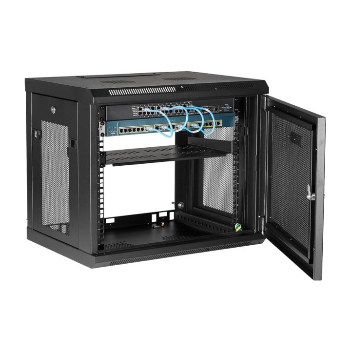 STARTECH.COM Dulap rack de perete cu 2 coloane și raft 9U