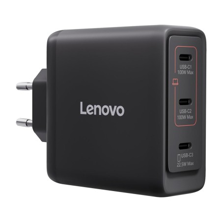 gan-wandladegerät mit 3 usb-c-anschlüssen für laptops 100w 40aw100beu