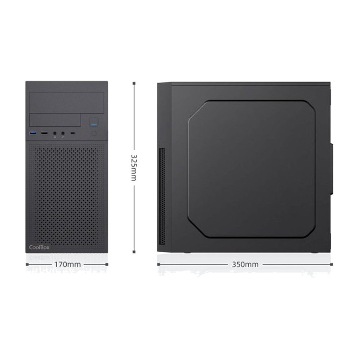 COOLBOX Caja de PC minitorre Micro ATX con USB-C frontal M680 GPU-295MM DSP0000041276