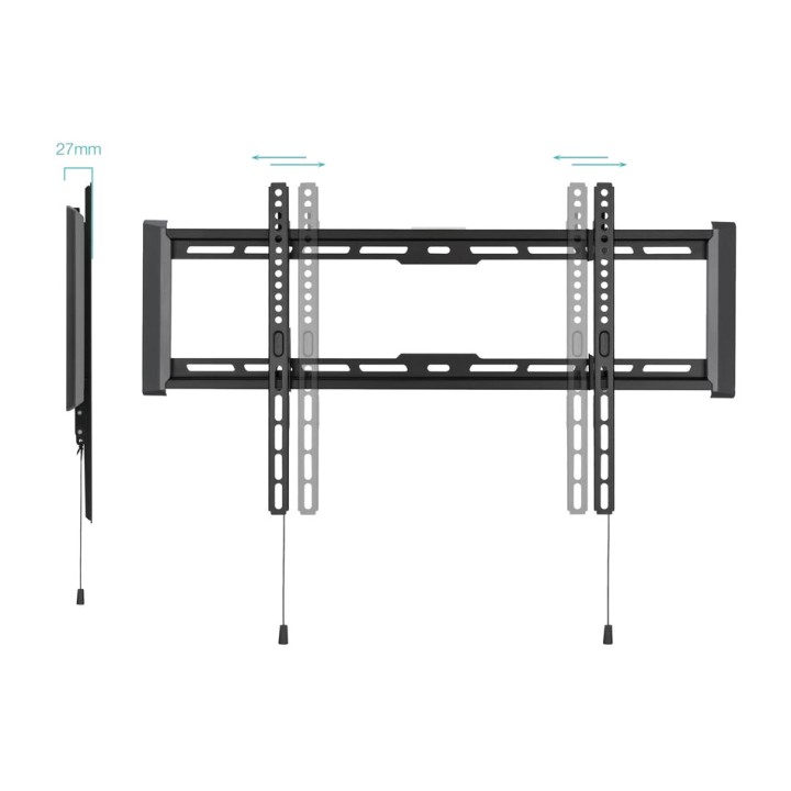 TOOQ Fixed TV wall mount LP1083F-B 37-80" VESA-600X400 75KG