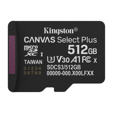 carte mémoire microsdxc sans adaptateur canvas select plus gen3 512gb a1 sdcs3/512gbsp