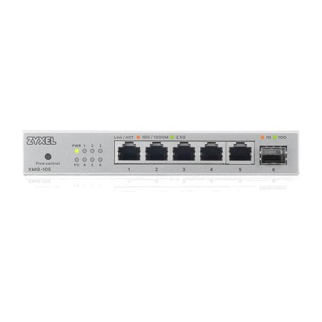 switch no gestionado de 5 puertos 2,5g xmg-105 1x-sfp+