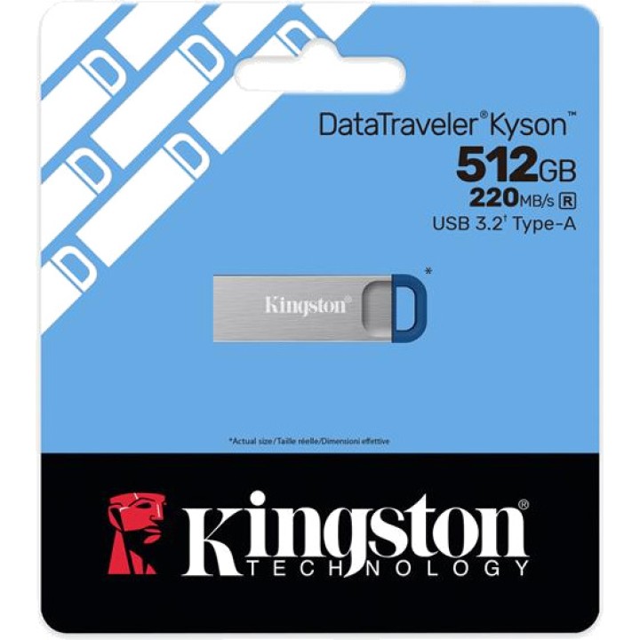 KINGSTON Memoria USB 3.2 metálica con anilla para llavero