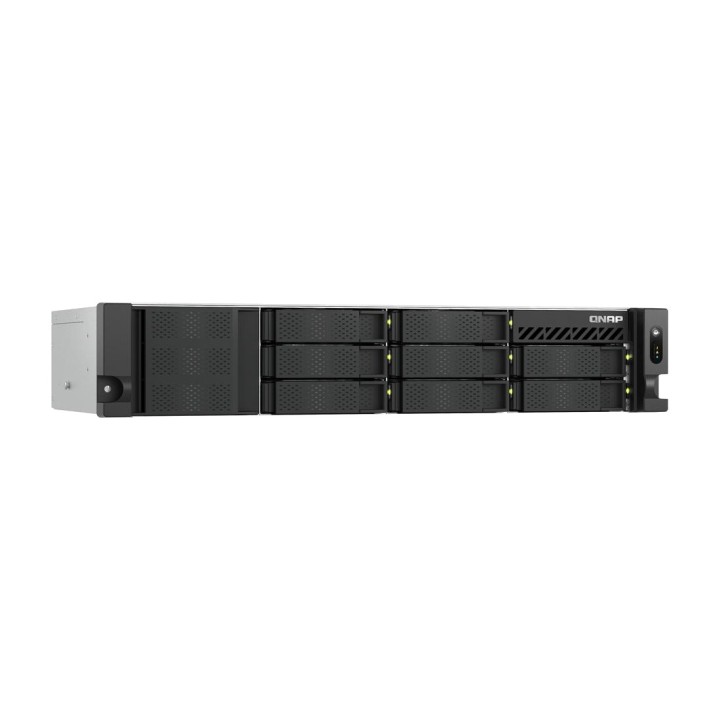 QNAP Rack NAS server with 8 bays and redundant power supply