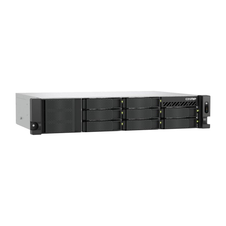 QNAP Rack NAS server with 8 bays and redundant power supply