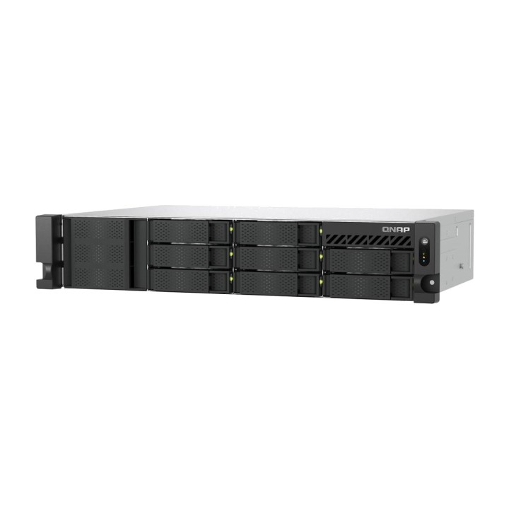 QNAP Rack-NAS-Server mit 8 Einschüben und redundantem