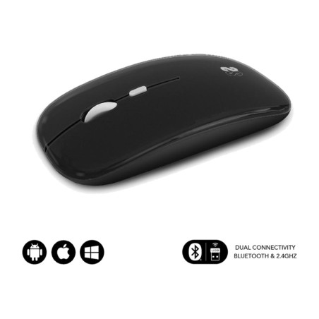 mouse wireless bluetooth e rf ricaricabile ultrasottile dual-flat