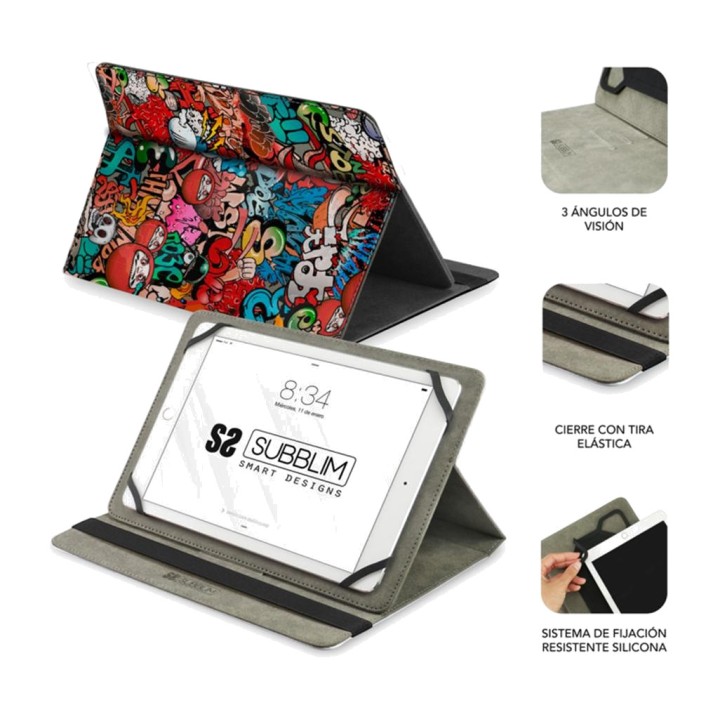 SUBBLIM Étui graffiti de style urbain pour tablette