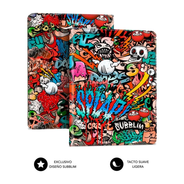 SUBBLIM Funda grafiti de estilo urbano para tablet universal